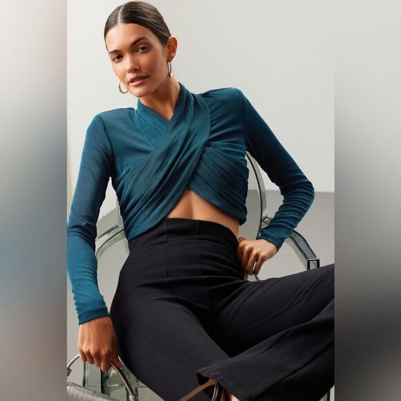 Bardot Wren wrap crop top size XS - Picture 1 of 10